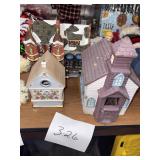 Assorted Miniature Decorative Village Buildings an