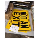Lot of Assorted Yellow and Black Safety and Warnin