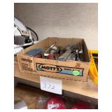 Assortment of Used Hand Tools in Repurposed Mott's