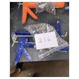Lot of Two Used Caulk Guns with Bags of Metal Hose