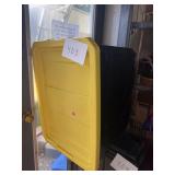 Yellow Plastic Storage Tote Lid