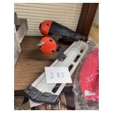 BANKS Red and Black Pneumatic Nail Gun