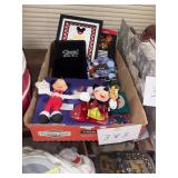 Box Lot of Disney Mickey Mouse Collectibles & Rasc