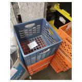 3 milk crates