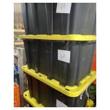 1 large empty tote with lid