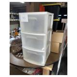 3 drawer plastic storage