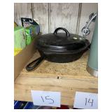 #8 cast iron skillet with lid