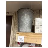 Vintage Galvanized Steel Utility Bucket