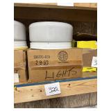 White Dome Flush Mount Ceiling Light Fixture