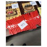 Bulk Set of Bright Red Wooden Clothespins