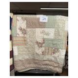 Floral Patchwork bedspread, Cottage Style