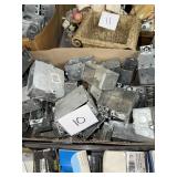 Bulk Lot of Galvanized Steel Electrical Boxes