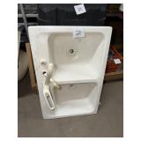 Double Basin Kitchen Sink with Faucet