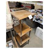 3 Wooden Square End Tables