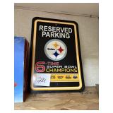 Pittsburgh Steelers 6-Time Champions Parking Sign