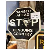 Pittsburgh Penguins 'Danger Ahead' Sign