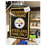 Pittsburgh Steelers Reserved Parking Sign