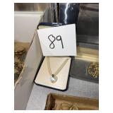 Iridescent Heart Pendant Necklace