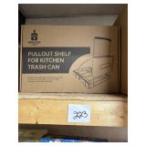 Spaces Tools Pullout Kitchen Trash Can Shelf