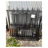 Black Metal Decorative Garden Fence Panels