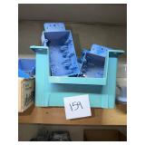Blue Plastic Electrical Wall Boxes