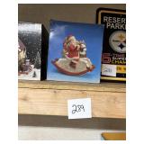 Santa Claus on Rocking Horse Figurine