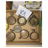 Vintage Pocket Watch Parts and Cases Collection