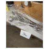 Set of Metal Open-End Wrenches