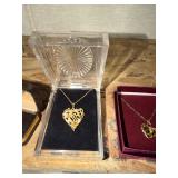 Gold-Tone 'MOTHER' Heart Pendant Necklace