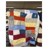 Vintage Multi-Pattern Patchwork Quilt