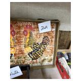 Rustic Rooster Tile Framed Wall Art