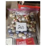 Vintage Assorted Glass Christmas Ornaments
