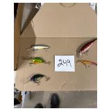 Set of Five Assorted Multi-Color Fishing Lures