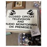 CCTV and Audio Monitoring Security Sign