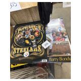 Pittsburgh Steelers and Barry Bonds Poster Lot