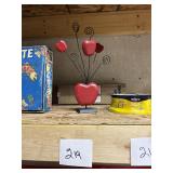 Red Apple Multi-Photo Card Holder Stand