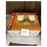 Portfolio Two-Light Bronze Vanity Bar