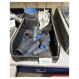 Assorted PVC Conduit Fittings and Wall Plates