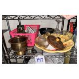 Kitchenware Collection: Brass Pot & Ceramic