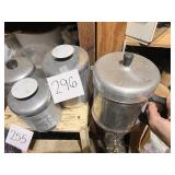 Vintage Aluminum Kitchen Canisters & Percolator