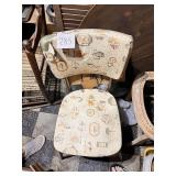 Vintage Mid-Century Novelty Print Chair