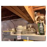 Kitchenware Assortment: Bowls, Pans, and Plates