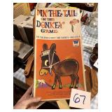 Vintage Whitman Pin the Tail on the Donkey Game