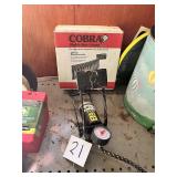 AA Car Foot Pump with Integrated Pressure Gauge