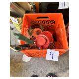 Vintage Hand Tools and Metal Oil Can Set