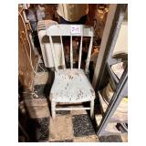 Vintage Spindle-Back Wood Chair