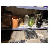 Vintage Glass and Ceramic Jar Collection kitchen