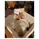 Nativity Tile and Assorted Glassware Collection