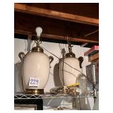 Pair of Large Ceramic Urn-Style Table Lamps