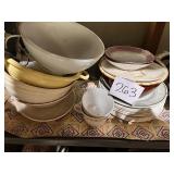 Kitchenware Assortment: Bowls, Plates, and Waffle